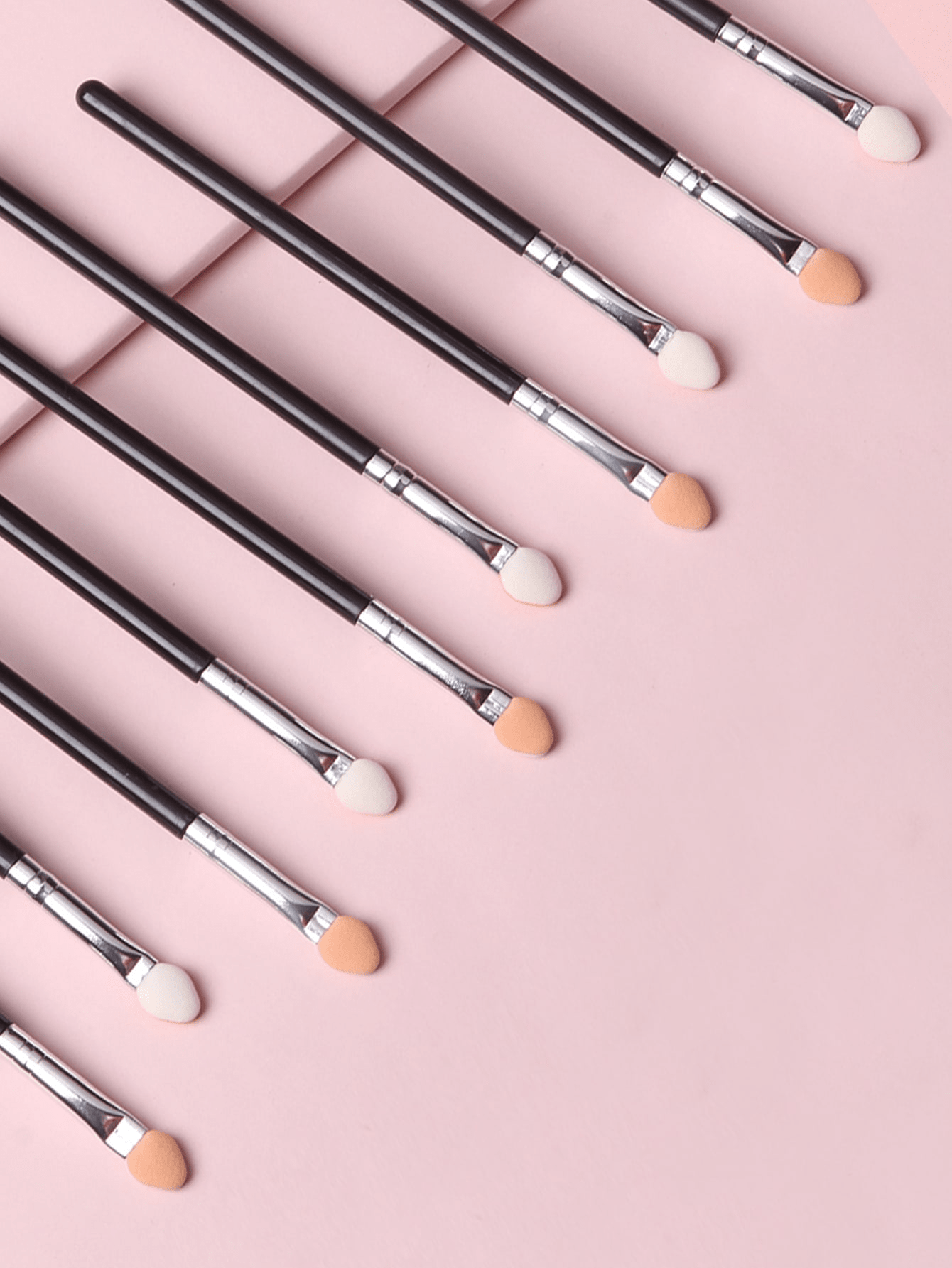 10pcs Sponge Eyeshadow Brush Set Dualcolor Sponge Blending Brush