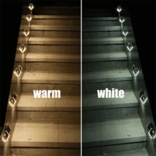 Solar Powered Decorative Outdoor Waterproof Wall-mounted Lamp For Courtyard, Staircase With Sensor - Warm Light - Warm Light - View 6