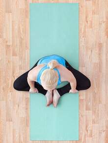 Tapete Alfombrilla Para Yoga Pilates Antideslizante Ejercicio Hogar Gimnasio Actividades - Agua verde azul - Ver 3