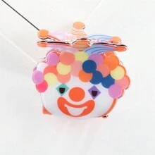 4pcs Clown Jaw Hair Clip Set, Hair Accessory For All Hair Types - Multicolor - View 5