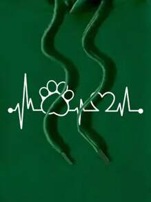 MURAMASA Capucha térmica con estampado de corazón con cordón - Verde - Ver 6