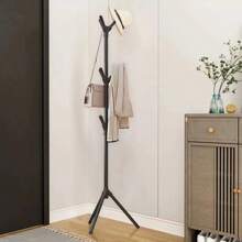 Đen Sắt Đơn giản Cuộc họp áo Giá đỡ Phòng ngủ Theo chiều dọc Giá treo đồ 1 Miếng - màu đen - Xem 5