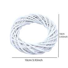 1入手工編織柳條花環,節日門飾花藝工藝品,非常適用於聖誕、婚禮、母親節、感恩節、情人節、教師節等節日手工禮品