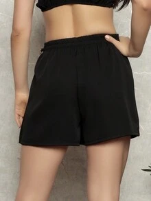 Women Shorts - 黑色 - 查看 4