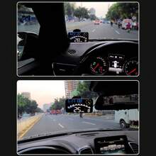 GPS Digital Head-Up Display Windshield HUD Travel Time Compass Overspeed Warning Car Display Suitable For All Vehicles - Black - View 4