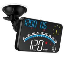 GPS Digital Head-Up Display Windshield HUD Travel Time Compass Overspeed Warning Car Display Suitable For All Vehicles - Black - View 2