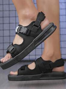 Heren Groot formaat Slijtvast Antislip Buitenshuis Sandalen , Dubbel gebruik Slippers , Geschikt Voor Koppels In Zomer