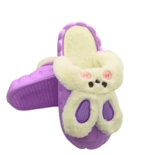 Small Plush Rabbit Slipper Offer - Lila - Übersicht 4