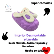 Small Plush Rabbit Slipper Offer - Lila - Übersicht 2