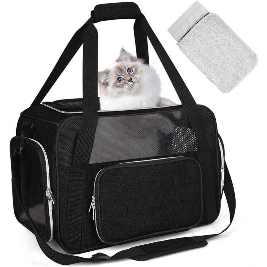 Pet Travel Carrier, Cat Carriers Dog Carrier for Small Medium Cats Dogs