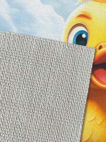 1pc Cartoon Animal Print Door Mat, Warm Style Rectangle Polyester Fiber Entrance Rug For Living Room Home Use - Multicolor - View 2