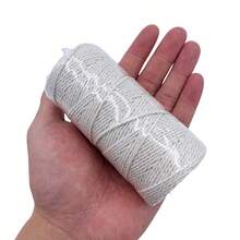 1Roll/100M 109Yards Width 2mm Two Shares Macrame Cord Rope String DIY Sewing Wedding Decor Rope Ribbon Craft Accessories - Orange - View 3