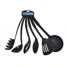 set de 13 piezas de bateria de cocina, ollas, sarten y espatulas - Negro - Ver 9