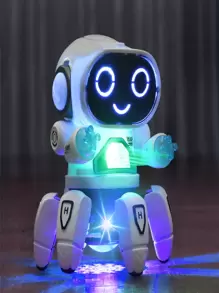 1pc Kids' Educational Six-clawed Electric Octopus Robot Toy With Light And Music For Parent-child Interaction, Gift For Boys And Girls, Random Accessory