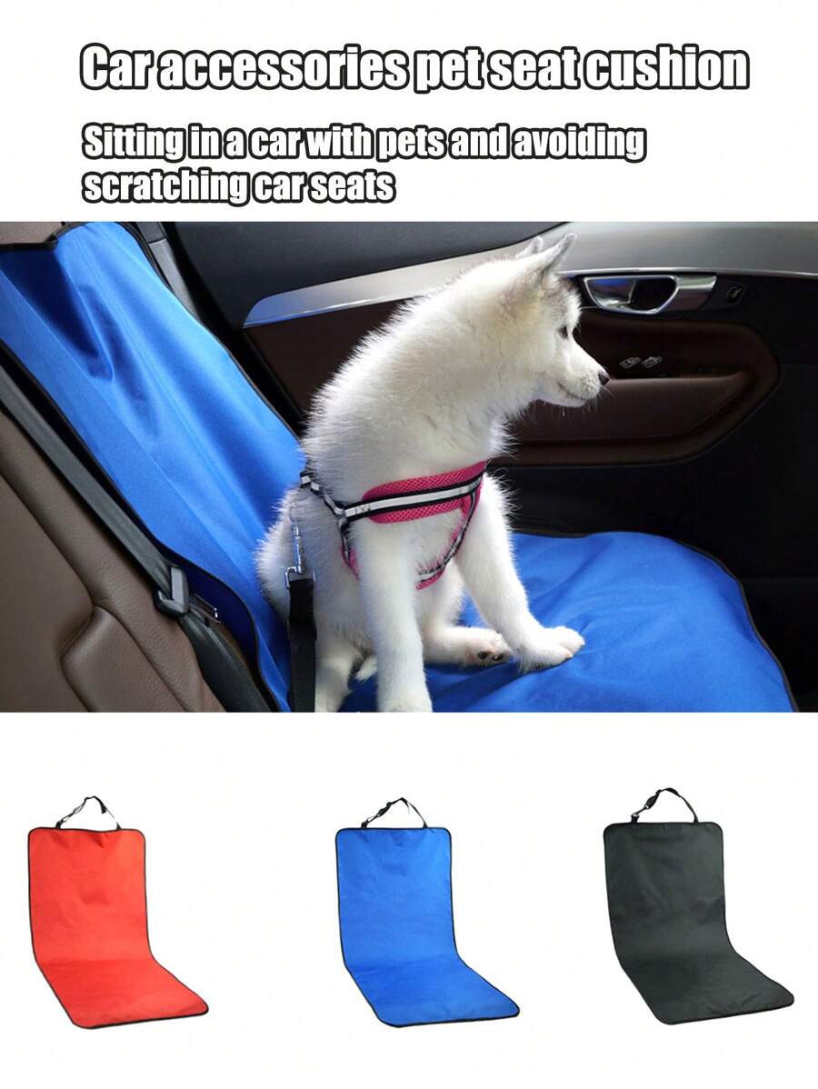 汽車配件寵物汽車座椅套,牛津布防污防刮寵物前座安全坐墊,適用於戶外活動