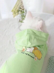 寵物狗/貓冬季羊毛衣,溫暖防掉毛 - 綠色 - 查看 5