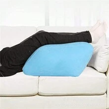 1 Almohada Inflable Para Piernas Para Alivio De La Hinchazón, Cojín Terapéutico Para Dormir Para Piernas Y Pies, Descanso De Piernas Plegable Y Portátil - Azul - Ver 8