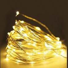 MEET Y STORE Fio Luz Fada Led Cordão Natal Árvore de Natal Decoração Cobre Fita - Amarelo - Visão 1