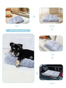 1 Miếng Có thể giặt được Thú cưng Giường Đối với Chó Chống trượt Thảm thú cưng Giường Đối với Mèo lông tơ Nhà thoải mái Thú cưng Đang ngủ Tấm lót Đối với Lớn , Jumbo , Trung bình , Chó nhỏ - Màu Xám nhạt - Xem 8