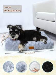 1 Miếng Có thể giặt được Thú cưng Giường Đối với Chó Chống trượt Thảm thú cưng Giường Đối với Mèo lông tơ Nhà thoải mái Thú cưng Đang ngủ Tấm lót Đối với Lớn , Jumbo , Trung bình , Chó nhỏ - Màu Xám nhạt - Xem 1