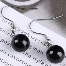 白色仿珍珠耳环法国淡水米珠女耳钉优雅小众轻奢复古清新简约耳钩饰品批发 - 白色 - 查看 8