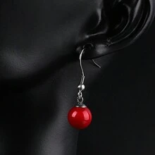 白色仿珍珠耳环法国淡水米珠女耳钉优雅小众轻奢复古清新简约耳钩饰品批发 - 白色 - 查看 9