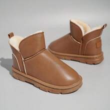 2023年新款女式雪地靴,帶毛短筒款時尚冬季靴子,單層加厚面層保暖鞋