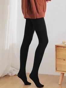 1双女士黑色200克冬季保暖加厚踩脚裤 - 黑色 - 查看 2