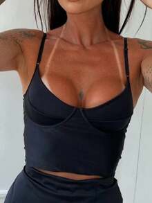 Women Tops - 黑色 - 查看 3