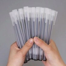 30 支簡約設計 0.5 毫米黑色中性筆考試學習用,霧面質感 - 黑色 - 查看 6