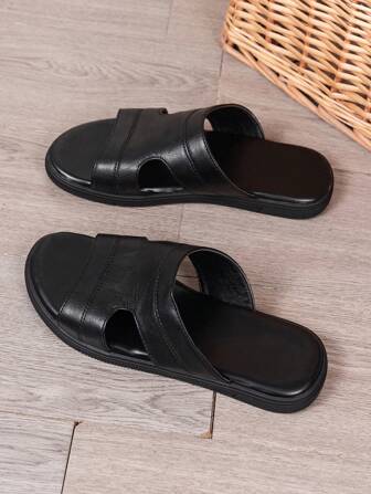 高級時尚商務男士拖鞋