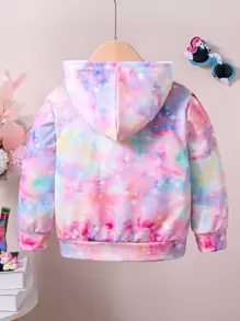 Kids' Unicorn Cartoon Pattern Printed Hoodie
