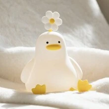 Cute Duck Night Light Silicone Dimmable Nightlight Rechargeable Bedside Touch Lamp Room Decor for Bedroom, Stocking Stuffers for Thanksgiving Christmas