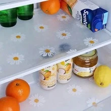 1 Rollo De Forro Para Estante Impreso, Lavable Eva Refrigerador Mat, A Prueba De Agua Y Aceite Y Forro De Cajón A Prueba De Polvo, Antimanchas, Forro Antideslizante Para Nevera, Armario De Cristal, Suministros De Cocina Del Hogar