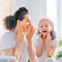 1 件化妝髮帶,女士水療頭帶,護膚洗臉用泡泡頭帶,毛巾布織物頭帶,臉部頭帶,髮飾,女士卸妝蓬鬆海綿髮帶
