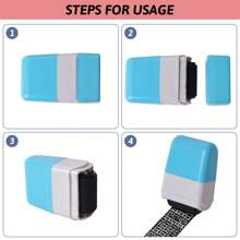 2入組輪廓印章隱私保護印章安全印章機密印章身份證盜用預防印章身份護衛輪廓印章,適用於隱私保護和地址屏蔽器(藍色和黃色) - 彩色 - 查看 5