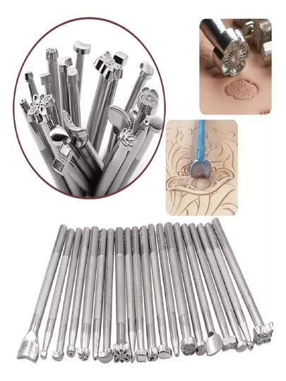 Selos Relevo Ferramenta Estampa Gravação em Couro Carimbo