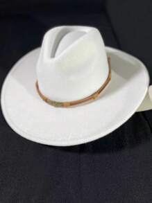 件秋冬女式時尚彩色雷射捲邊西部牛仔帽嘻哈風格男女節慶必備帽