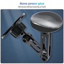 Giá đỡ điện thoại trên ô tô bằng hợp kim nhôm từ tính, có thể điều chỉnh, xoay 360°, đa năng, dùng cho điện thoại thông minh, có lò xo, quà tặng. - màu đen - Xem 7