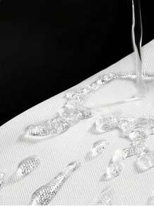 Bộ rèm tắm lá xanh 1 mảnh, vải ngăn cách chống thấm nước, chống nấm mốc, ngăn cách ướt và khô, lắp đặt không cần khoan, trang trí phòng tắm gia đình - Nhiều màu - Xem 5