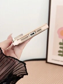 1 件极具吸引力的姐妹/情人节礼物，复古梦幻蝴蝶电镀保护手机壳，兼容 15、15 Pro Max、12 Pro Max、13 Pro Max、14 Pro Max、13、14、11、12 Pro、14、XS、XR、7&8P、7&8G/ES2、A13 4G、A22、A21S、A51 4G、S22 Ultra、A33 5G、A53、A23、S23 Ultra、S24、S23、A73、、Redmi、OPPO、MOTO 手机 - 粉色 - 查看 5