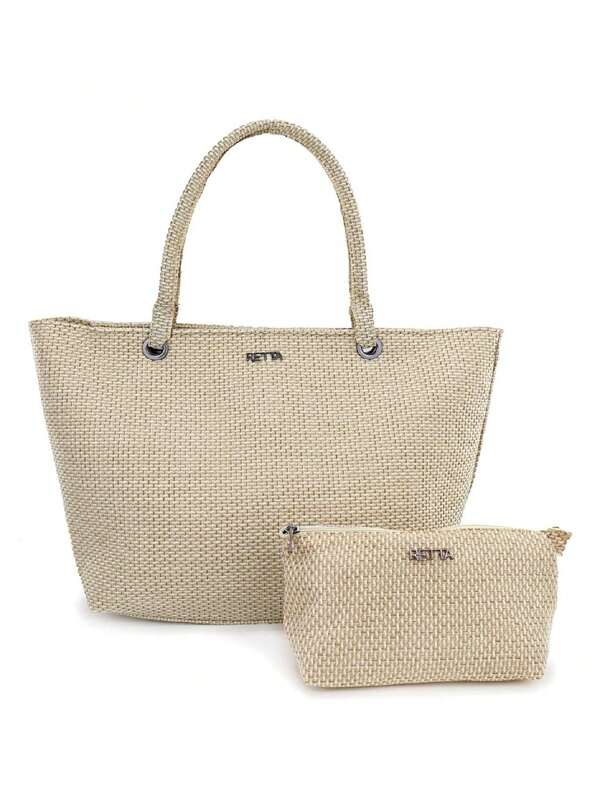 Bolsa Praia Com Ziper Mais Necessaire Brinde Retta Oficial