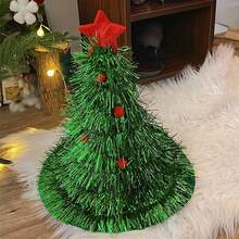 1 件聖誕裝飾帽子,節日派對服裝頭飾照片道具聖誕老人帽子