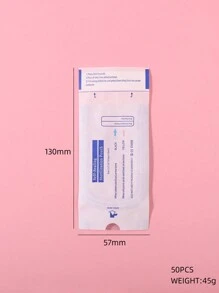 klimonla 50pcs Transparent Self-Sealing Manicure Tool Disinfection Bags, 57mm*130mm Dimensions, Disposable Sterilization Bags For Grinding Head And Tool Storage, Steam Disinfection, Medium Size, UV Disinfection, Aseptic Packaging,Nail Supplies,Nail Tools,Nail Art Tools,Back To School,Nails,Nail Tools For Press On Nails