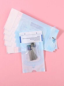 klimonla 50pcs Transparent Self-Sealing Manicure Tool Disinfection Bags, 57mm*130mm Dimensions, Disposable Sterilization Bags For Grinding Head And Tool Storage, Steam Disinfection, Medium Size, UV Disinfection, Aseptic Packaging,Nail Supplies,Nail Tools,Nail Art Tools,Back To School,Nails,Nail Tools For Press On Nails