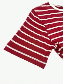 K&K FASHION Women T-Shirts - Red and White - View 5