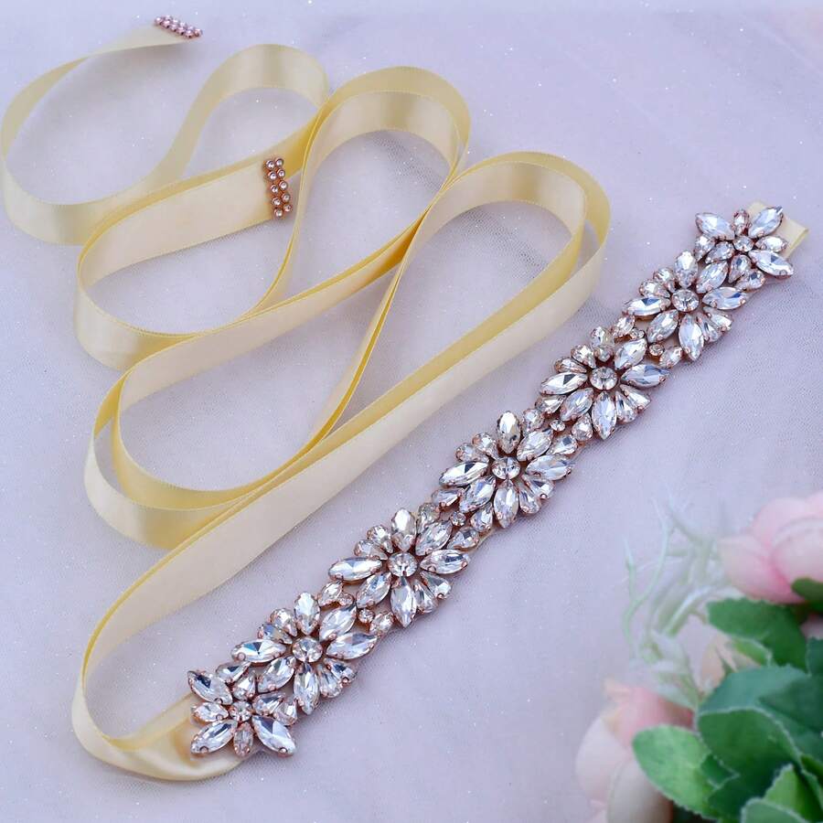 1件晚禮服腰帶,派對/婚禮配件,新娘禮物,女士正式腰部裝飾