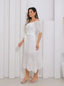 Women Dresses - 白色 - 查看 4