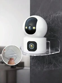 1pc Wall-mounted Camera Bracket, Monitoring Tray, Multifunctional Home Wall Shelf
