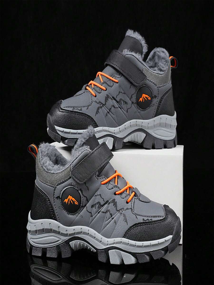 男童戶外防水雪靴